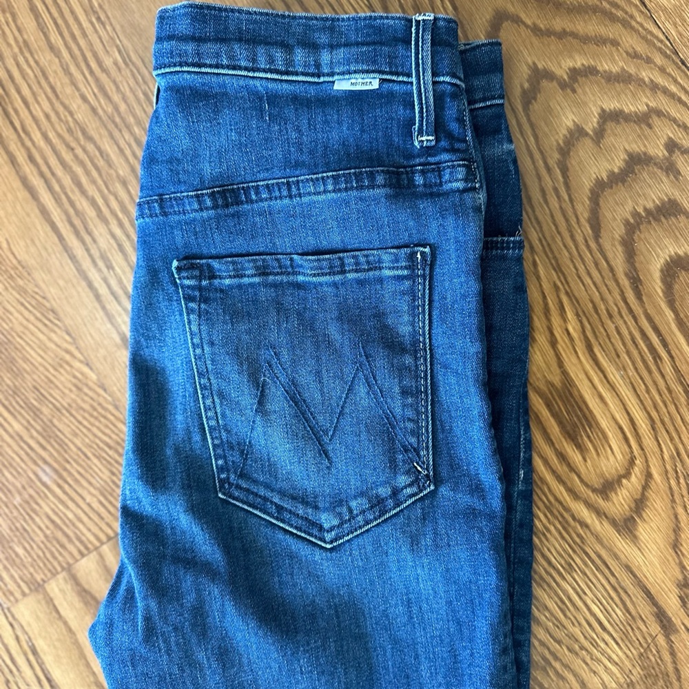 MOTHER high waisted rail HOOVER jeans